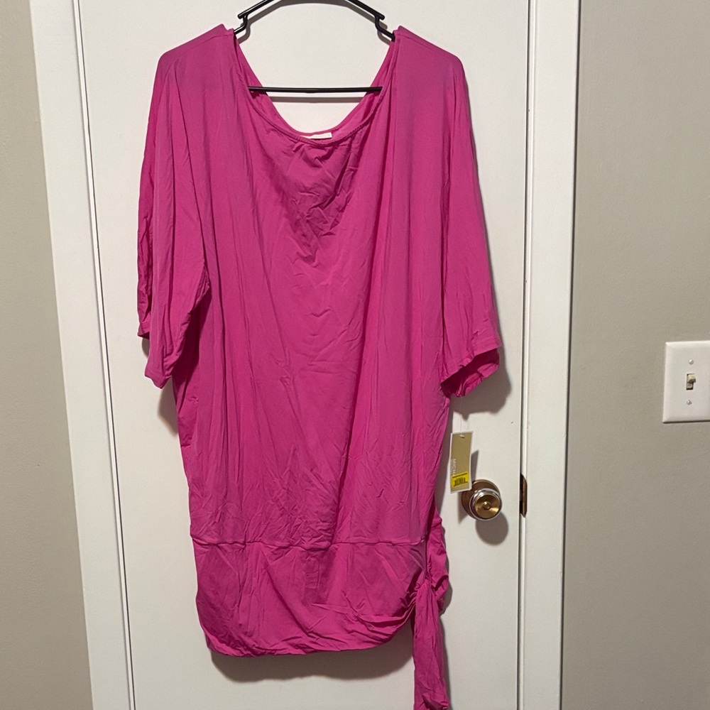 MK Women's Pink Top for over Swimsuit